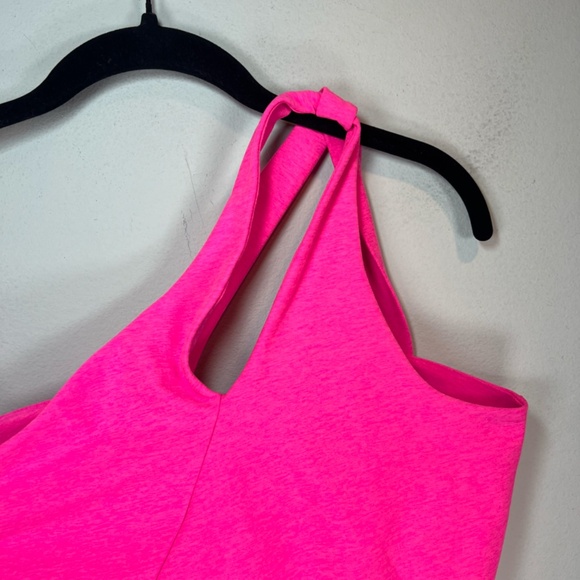 Beyond Yoga Spacedye Lost Your Mind Crop One Shoulder Tank Top Hot Pink Sz Large - Picture 3 of 15
